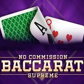 Baccarat Supreme slot logo by OneTouch Games at Frumzi Casino
