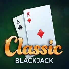 Classic Blackjack logo by Red Tiger Gaming Frumzi Casino