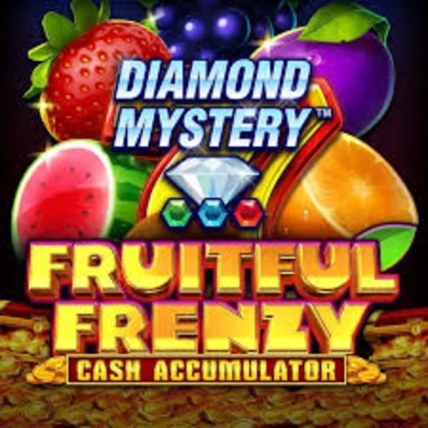 Diamond Mystery Fruitful Frenzy Cash Accumulator casino game by Greentube – featured logo at Frumzi Casino